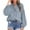 Light Blue, variant on IROINNID Fall Shirt for Women Savings Solid Turndown Collar Puff Sleeve T-Shirt Loose Blouse Basic Button Tops with Pocket,Beige