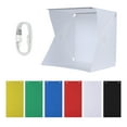 thumbnail image 3 of Inteprter Tienda de fotografía de PVC USB Power LED 2x5600k 2x550lm Extraíble 6 Tela de fondo Interior Caja de fotografía para el hogar Accesorios para fotos, 3 of 6