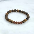 thumbnail image 2 of Matte Tiger Eye and Rudraksha Bracelet, 2 of 5