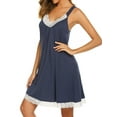 thumbnail image 3 of Avidlove Women Sleevless Nightgown V Neck Chemise Sleep Dress Nightwear Lace Nightdress Sleepwear, 3 of 6