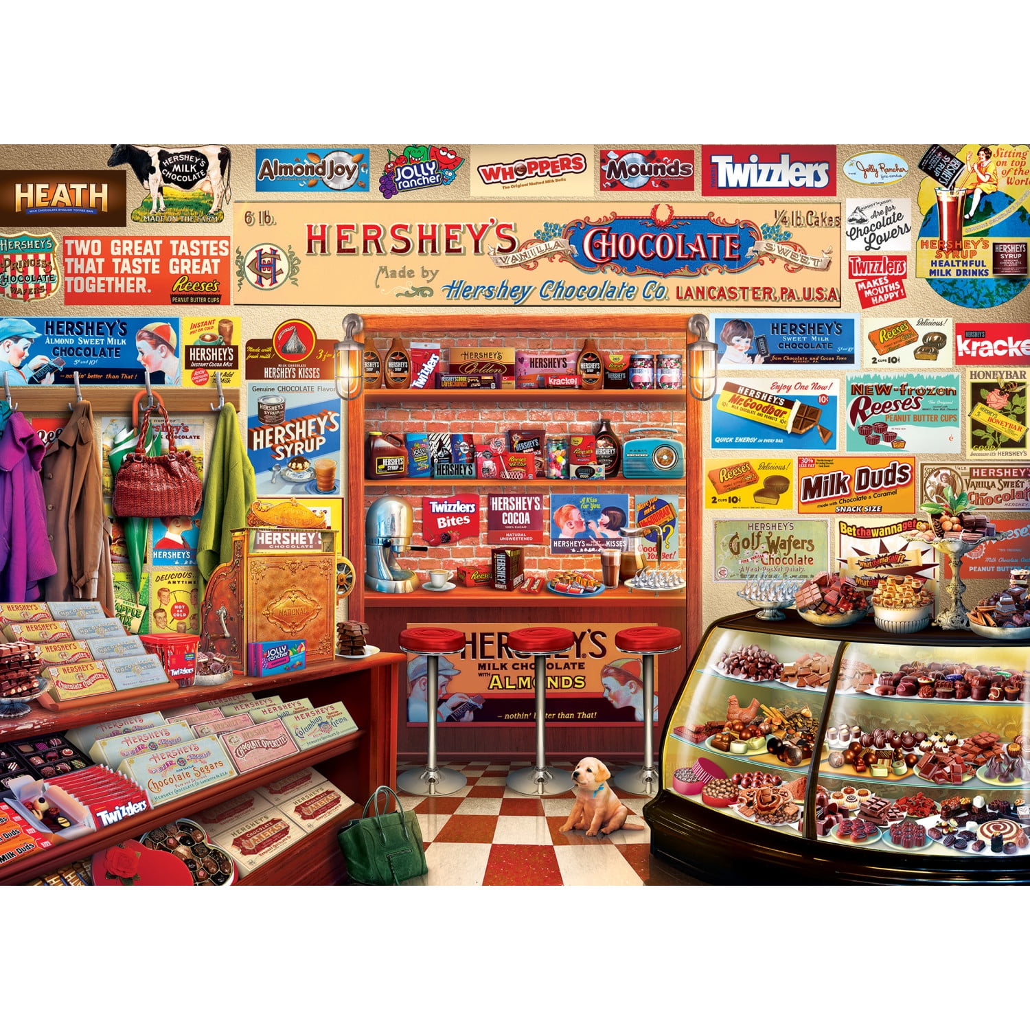 MasterPieces 1000 Piece Puzzle - Hershey's Candy Shop - 19.25"x26.75"