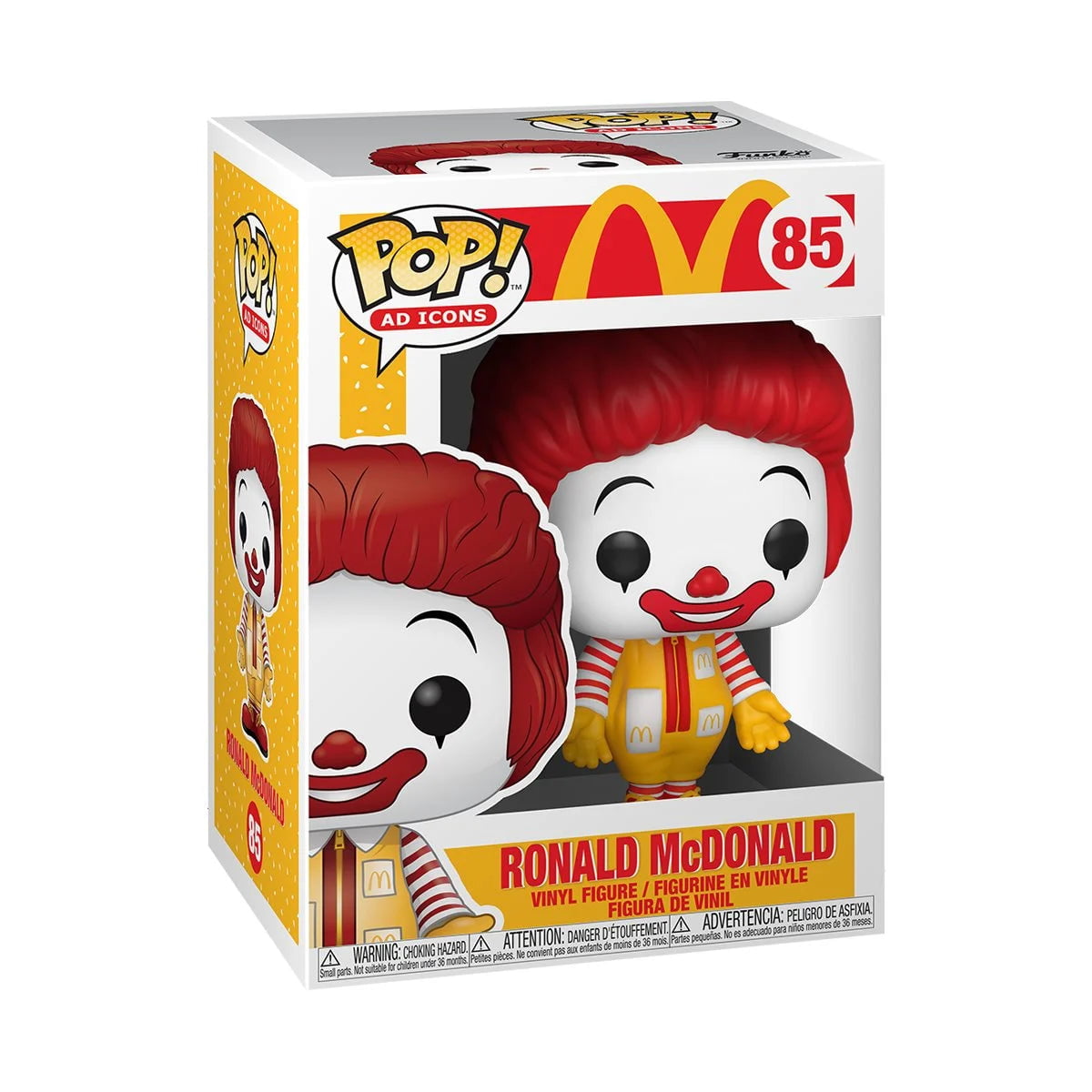 UNDER 3 McDonald's U-3 TODDLER Age TOYS Little Ronald McDonald YOUR Toy CHOICE 