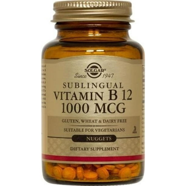 Solgar Vitamin B12 1000 mcg Nuggets, 100 Ct