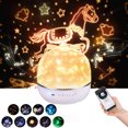 thumbnail image 1 of Luz de proyección de estrellas, música, luz de noche LED, luz de proyección para bebés, cumpleaños giratorio de 360 °, regalo de Navidad de Halloween, decoración de la habitación de los niños Zhivalor LKX-1852, 1 of 4