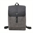 thumbnail image 5 of Sac Rétro à Contraste de Couleurs pour Homme, Sac d'École Simple à Grande Capacité, Sac pour Ordinateur, 5 of 5