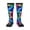 3 Black, variant on Women's Knee High Socks Colorful Splatter Paint Thermal Soft Knee Long Socks