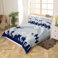 thumbnail image 2 of Juego de cama King,Funda nórdica de fútbol para niños,Funda nórdica de jugador de fútbol, 2 of 7