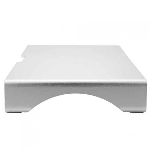 Silver Monitor Riser Stand, Comfortable Beautiful Lines Monitor Stand Organizer, For Computer Monitor Notebook
