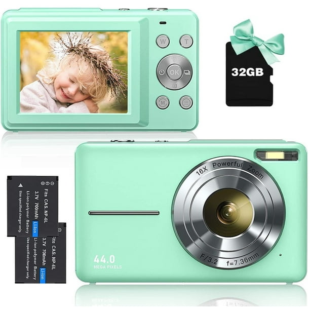Digital Camera Kids Camera FHD 1080P 44MP Vlogging Camera with 16X
