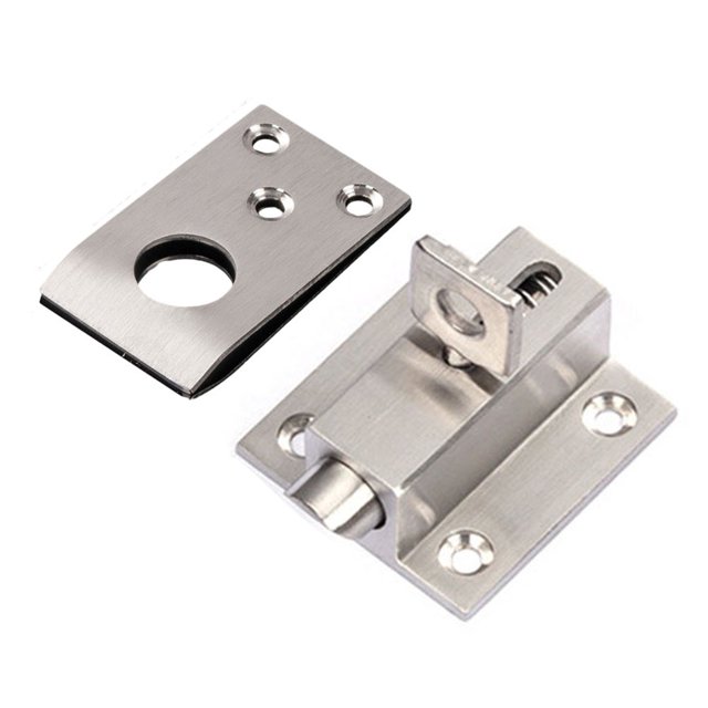 MYG Stainless Steel Spring Latch Lock Anti-theft Latch Automatic Latch Door Latch