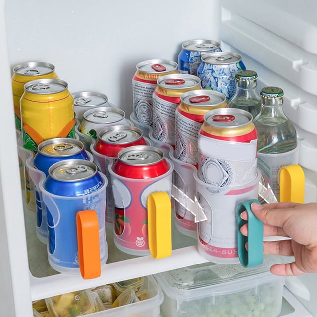 Beer Soda Drink Can Storage Box Kitchen Fridge Drink Bottle Holder Fridge Refrigeration Storage Organizer Rack Shelf