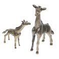 thumbnail image 1 of 2 exquisitas esculturas de jirafa de latón para decoración del hogar, figuras de jirafa de madre e hijo, adornos de animales de estilo retro para escritorio., 1 of 6