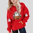 thumbnail image 1 of YUNAFFT Chandail à Capuchon pour Enfants 5-15 Ans avec Poche Manches Raglan Molleton Japonais Décontracté Halloween Automne Hiver Multicolore, 1 of 4