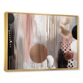 thumbnail image 2 of Designart Abstract Gold framed wall art, Captivating Circle in Rose Gold I , Abstract Modern Shapes Transitional Large framed wall art decor, Pink Modern Gold framed wall art, 40x30 inches Gold Frame, 2 of 5