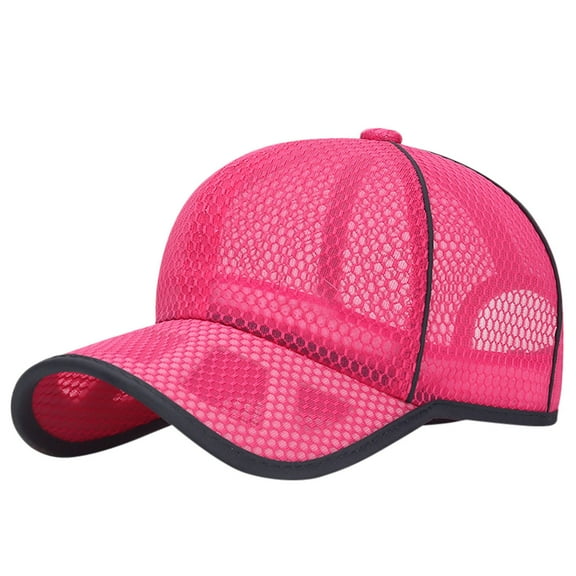FADAACAI Baseball Hats for Men Women Hats Mens Hat Mens Hats Unisex Classic Profile Mesh Baseball Cap Soft Unconstructed Size Dad Hat Hot Pink