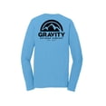 thumbnail image 2 of Gravity Outdoor Co. Chemise à Manches Longues Performance - Aqua - Logo Noir - 3TG, 2 of 2