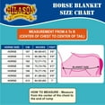 thumbnail image 2 of 66 In Hilason 600D Winter Waterproof Horse Turnout Blanket Belly Wrap Orange, 2 of 8