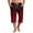 Red, variant on Mens Swim Trunks Men's Gradient Print Casual Drawstring Cropped Capri Pants Summer Swim Trunks Beach Shorts with Elastic Waist Resort Style for Vacation Spring Travel Black L
