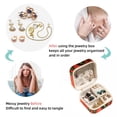 thumbnail image 4 of Coconut Jujube Tree Travel Portable Square Earring Holder with Necklace Holder, Storage Box, and Travel Organizer - Ideal for Girls and Women, 4 of 6