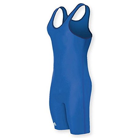 UPC: 0818423010571 | Adidas aS101s Lycra Solid Wrestling Singlet  Adult  Royal Blue  3X-Large