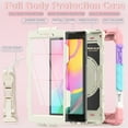 thumbnail image 7 of TECH CIRCLE Bumper Case for Samsung Galaxy Tab A 8.0 (SM-T290) Tablet 8" 2019 Version, Shockproof Protective Cute Kids Case with Screen Protector & Hand Strap & Kickstand & Shoulder Strap, Pink, 7 of 7