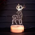 thumbnail image 3 of Lámpara 3D de amor romántico, luces de noche Led de acrílico, lámpara de mesa para niños, luces de señal de neón de navidad, regalos de cumpleaños del Día de San Valentín, 3 of 4