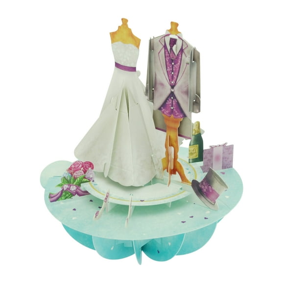 Santoro Pirouettes Wedding 3D PopUp Card