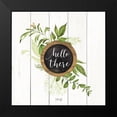thumbnail image 2 of Rae, Marla 12x12 Black Modern Framed Museum Art Print Titled - Hello There Greenery, 2 of 5