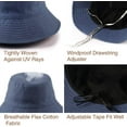 thumbnail image 3 of Cotton Bucket Hats for Women Sun Beach Hat Teens Girls Wide Brim Summer Fisherman's Caps UPF 50+, 3 of 9