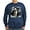 Navy, variant on CafePress - Winter Wolf Sweatshirt (Dark) - Classic Crew Neck Sweatshirt