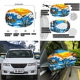 thumbnail image 6 of Yuyamidu Coconut Tree Car Front Hood Cover Protector Hibiscus Auto Rearview Protection Cover Stretchy Vehicle Hood Covers 3 Pack Exterior Car Rear View Mirror Accessories, 6 of 7
