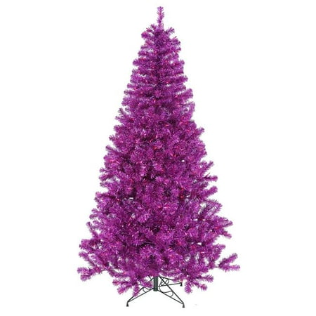 Purple Dura-Lit Christmas Tree with Purple LED Lights, 7 ft. x 48 in ...