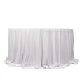 thumbnail image 2 of BalsaCircle 132 in White Scuba Polyester Round Tablecloth Party Linens Events Reception Decorations Supplies, 2 of 8