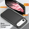thumbnail image 7 of Allytech iPhone Air Case, Military Grade Protective Shockproof Hybrid PC TPU Drop Proof Anti-scratch Anti-Fingerprint Slim Case Shell Back Cover for Apple iPhone Air - Black, 7 of 7