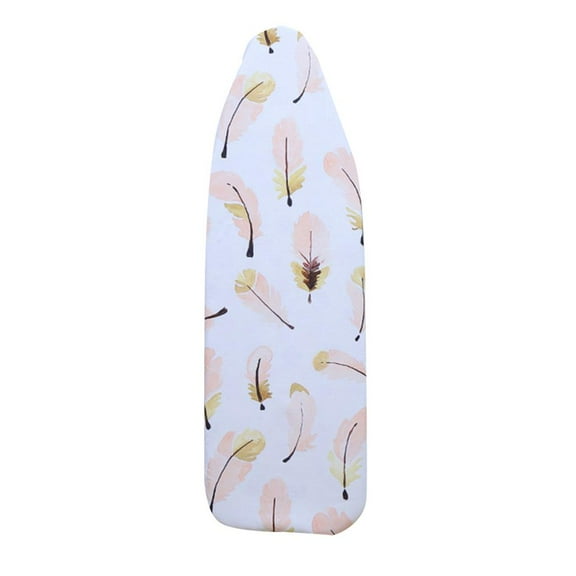 Shamjina Iron Padded Ironing Board Cover Thick Padding Heat Reflective Fits Standard Pink Feathers(Suitable for 130×40cm Ironing Boards)