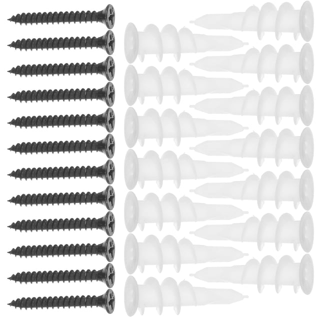 HAMPPLIES 100 Sets Of Drywall Screws With Black Stainless Steel For Wall Fixing And Enhanced Fixation