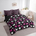 thumbnail image 3 of Castle Fairy Teens Butterflies Twin Bedding Sets,Breast Cancer Bedding Comforter Set, 3 of 8