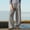Gray, variant on Babcutegg Women’s Linen Casual Pants – Spring Summer Solid Color Stretch Waist Straight Leg Trousers Khaki Size M