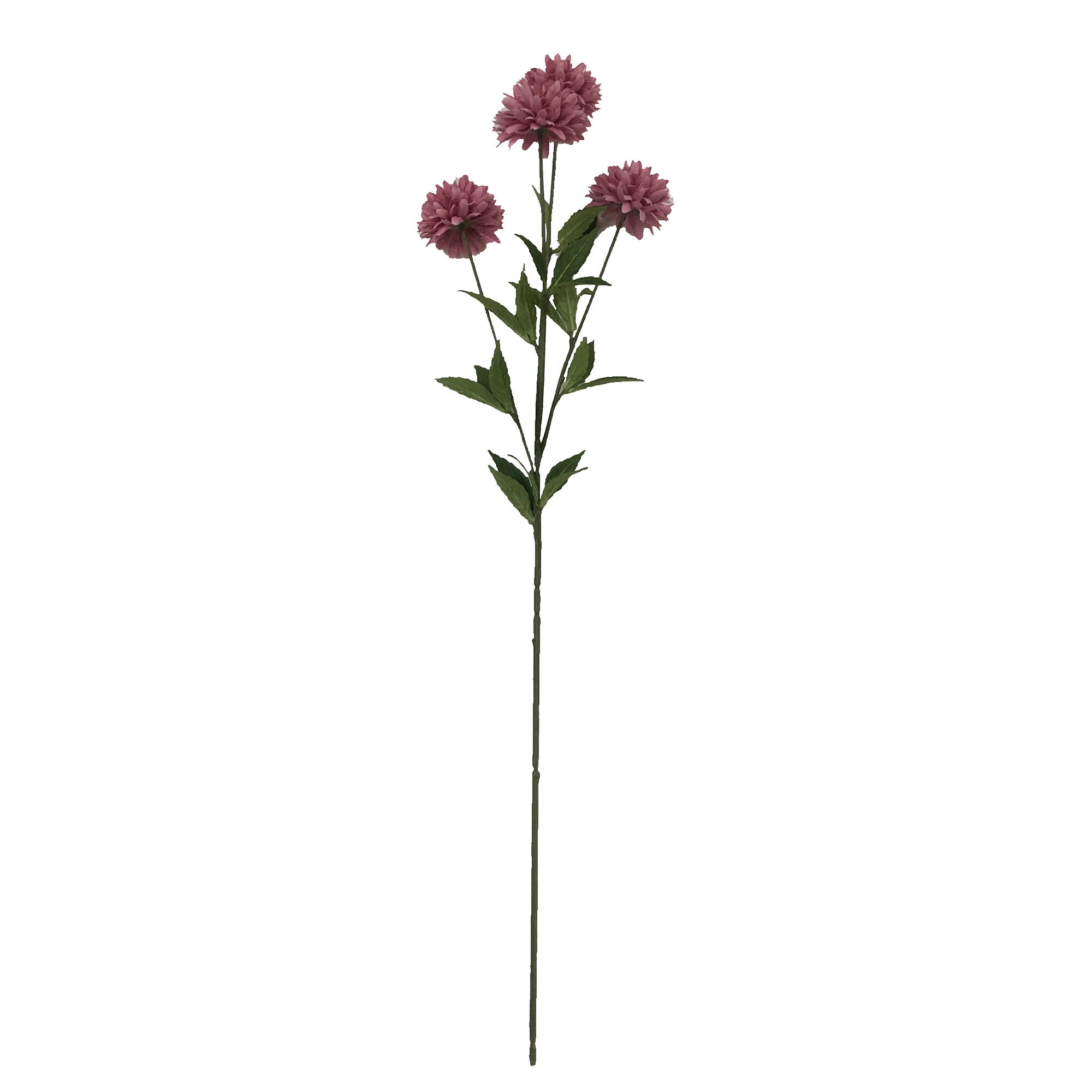 (2 pack) Mainstays 31" Artificial Pink Ball Mum Indoor Stem
