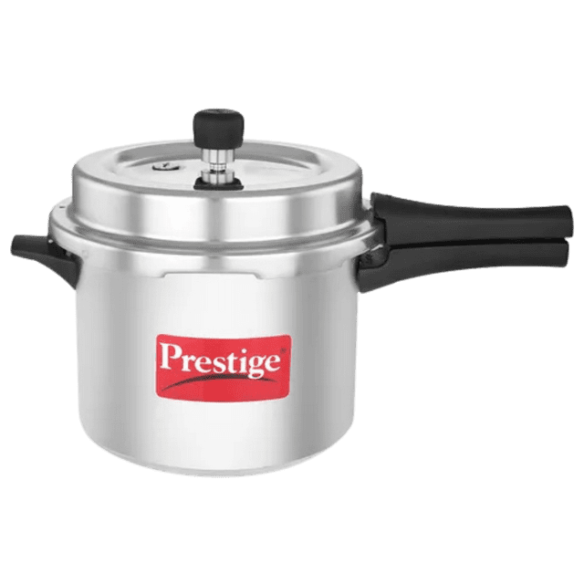 Prestige Popular Plus Svachh Virgin Aluminium Pressure Cooker (5L, Silver)