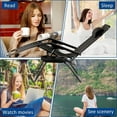 thumbnail image 6 of AmazingForLess Adjustable Zero Gravity Chair with Pillow and Cup Holder - Black, 6 of 13