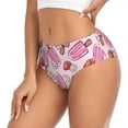 thumbnail image 2 of Fotbe Strawberry Popsicle Calzones Estampados para Mujer – Ropa Interior de Algodón, Cómoda, Suave y Elástica-Medium, 2 of 6