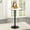 White, variant on BIQWBIC Round Bar Table with MDF Top & Metal Base, 38.9" Height Counter Height Bistro Pub Table Small Breakfast Table for Kitchen, Dining Room, White