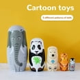 thumbnail image 4 of Russian Nesting Dolls, Cartoon Wooden Nesting Dolls 5 Layer  For Home For Children, 4 of 8