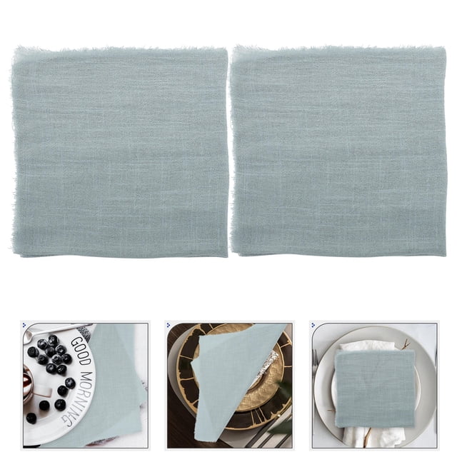 unbranded 12Ud Servilletas Decorativas De Tela Para Fiestas Y Bodas Color Oscuro Reutilizables