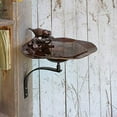 thumbnail image 3 of Achla BB-02AB-WM Antiqued Birdbath with Birds Wall Mount Bracket, Copper & Black, 3 of 5