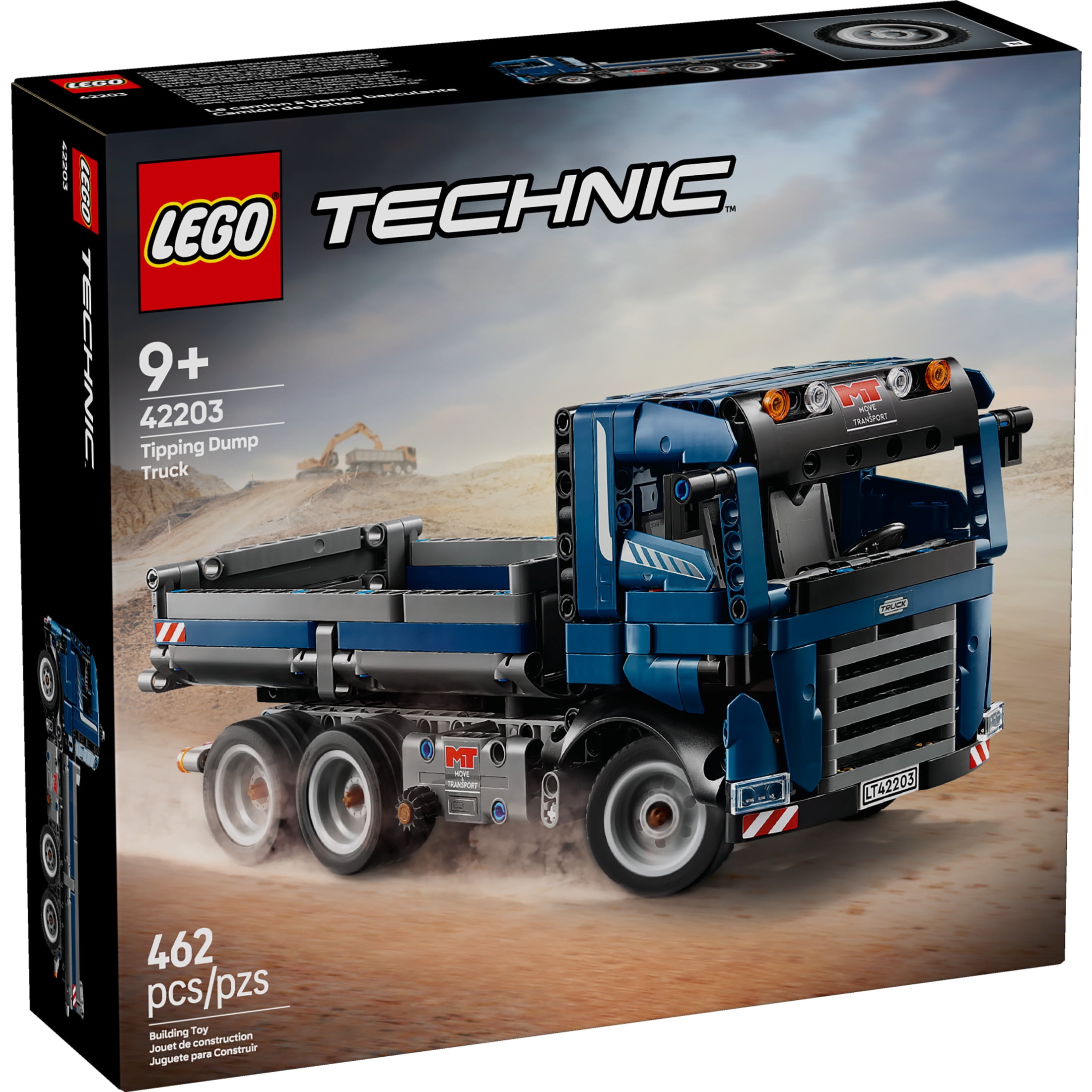 LEGO Technic Tipping Dump Truck Toy - Building Toy for Kids, Boys and Girls, Ages 9+, Construction Toy Truck - Birthday Gift Idea - 42203