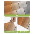 thumbnail image 4 of Burnt Orange Gray Ombre Bar Stool Covers Set of 4, Vintage Farmhouse Wooden Stretch Washable Bar Chair Covers with Backs, Removable Pub Counter Height Chair Cover for Kitchen Dining Room Cafe, 4 of 7