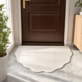 thumbnail image 4 of Door Mat 32" x 20", Half Circle Non Slip Washable Entry Rug, Low Profile Absorbent Doormat for Front Door, Back Door, Entryway, Kitchen – Soft Semicircle Indoor Floor Mat, 4 of 7