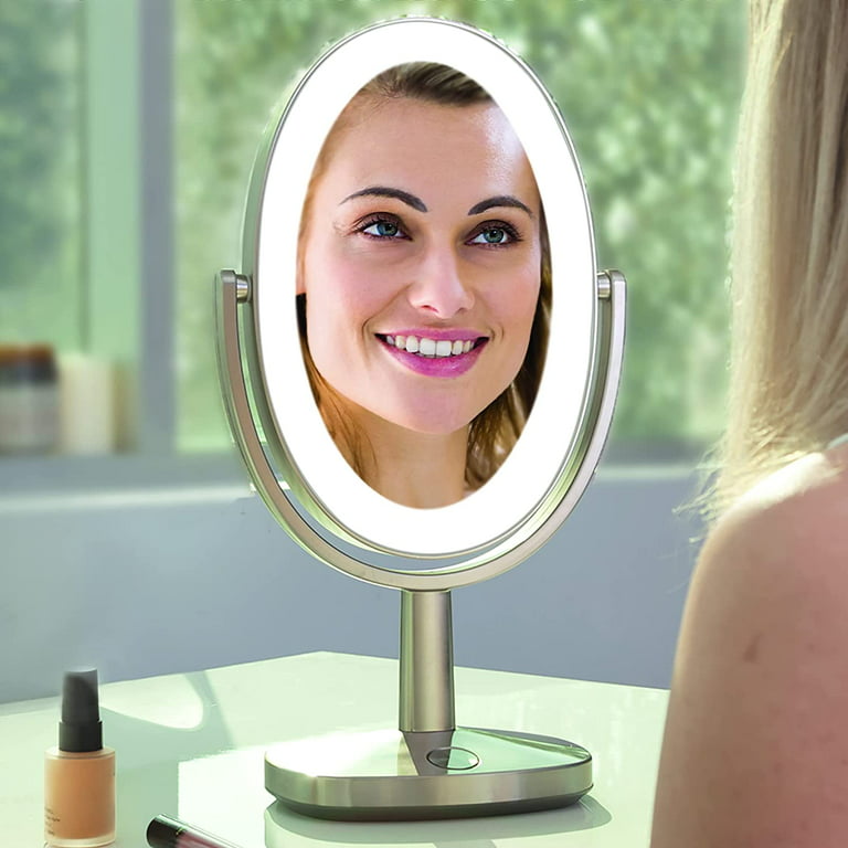 Zadro LED Lighted Makeup Mirrors for Women w/ Magnification & Cordless